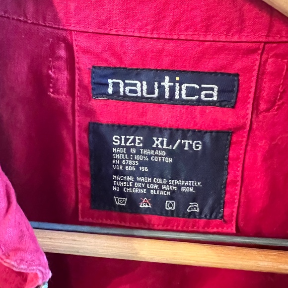 VINTAGE NAUTICA COTTON JACKET MEN'S XL - Picture 4 of 4